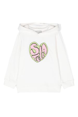 white cotton hoodie STELLA McCARTNEY KIDS | TV4B00Z0453101